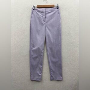 Ann Taylor Women’s 0 Ankle Pants Trouser Lavender Purple Mid Rise